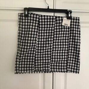 Free People Black and White Pencil Skirt Size 8 NWT